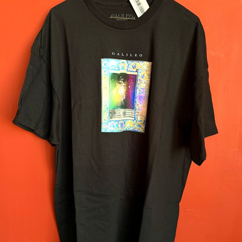 Black Short-Sleeve Graphic Tee for Men